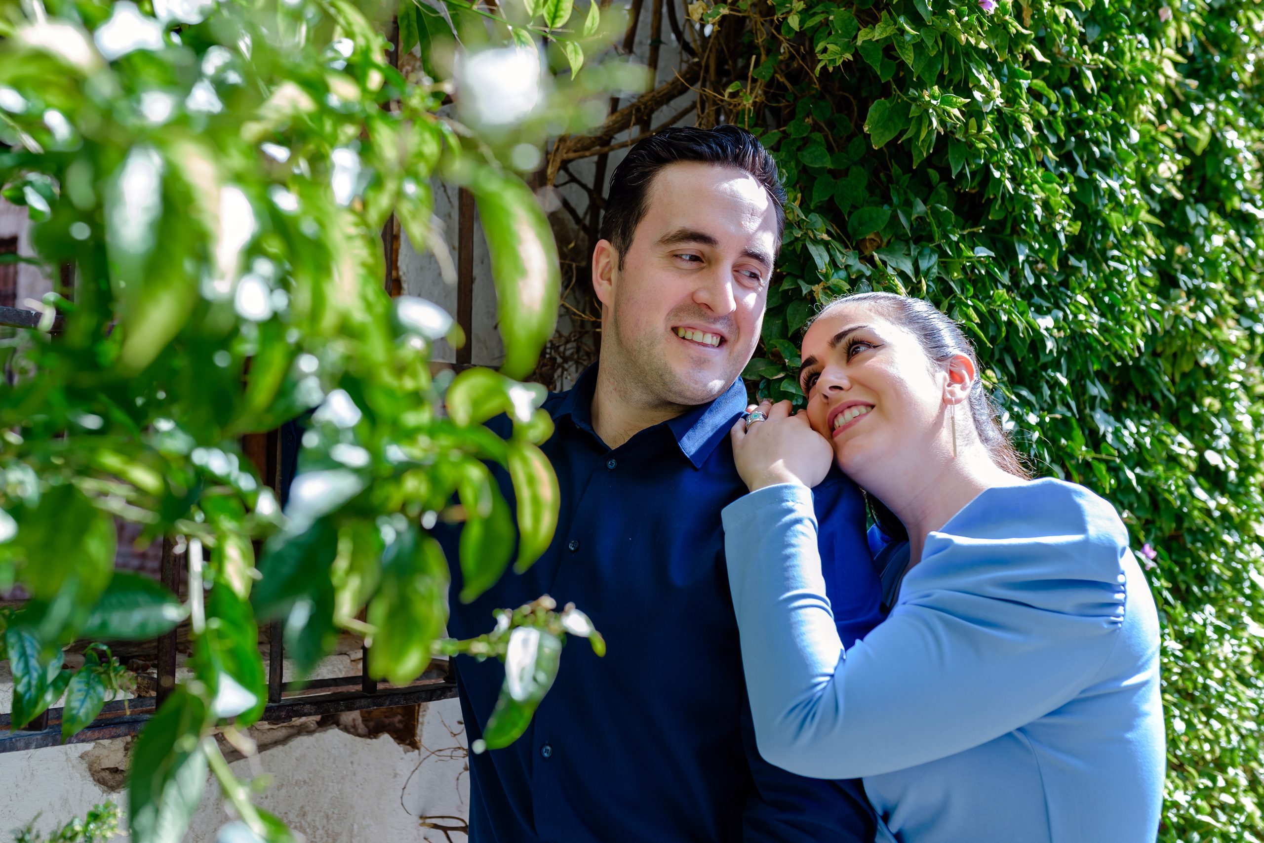 Pareja sonriente