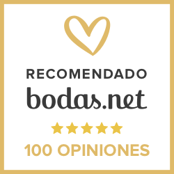 Fotógrafo de bodas en Jaén: sello de 100 opiniones de 5 estrellas en Bodas.net